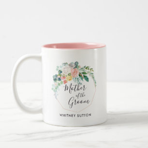 Tasse 2 Couleurs Blushing été fleuri Wreath Wedding Favor
