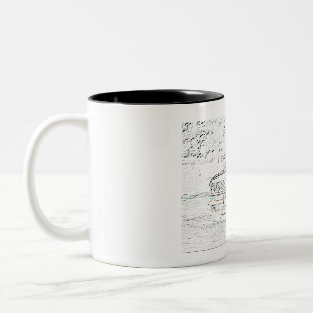 Tasse 2 Couleurs BMW E30 sketch 1 (Gauche)