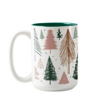 Boho Doodle sapin de Noël Motif