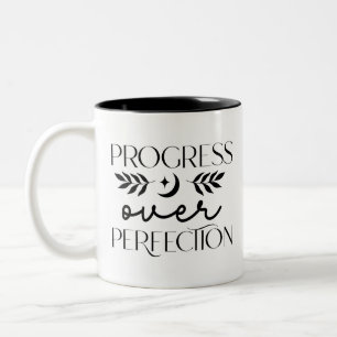 Tasse 2 Couleurs Boho Progrès sur la perfection Inspiration