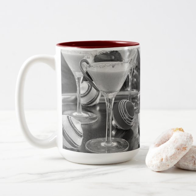 TASSE 2 COULEURS BOISSON DE CHOIX COCKTAILS (Avec donut)