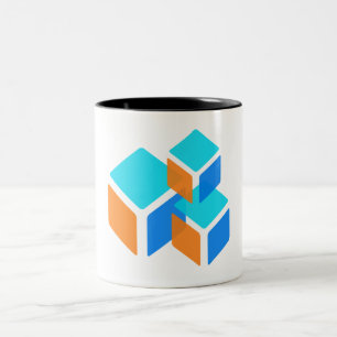 Tasse 2 Couleurs Boîtes carrés