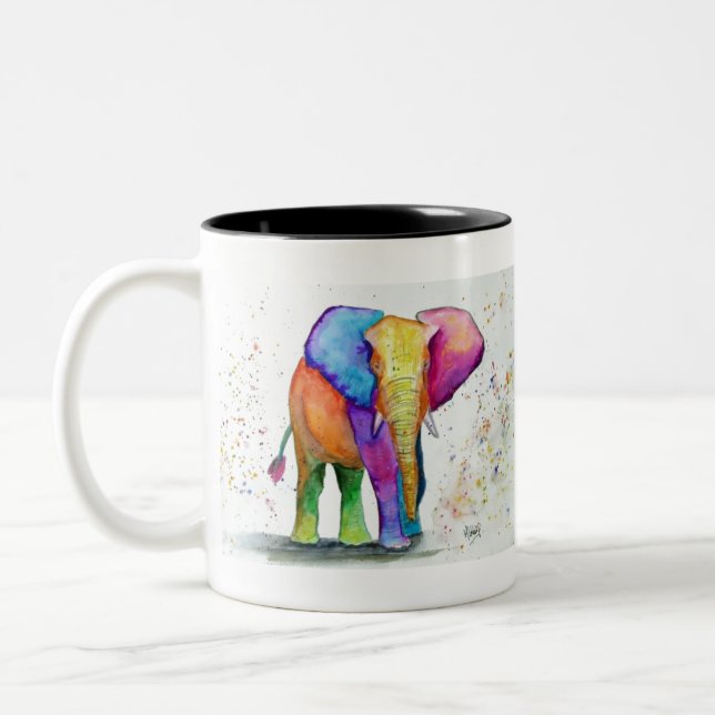 Tasse 2 Couleurs bonbon d'éléphant (Gauche)