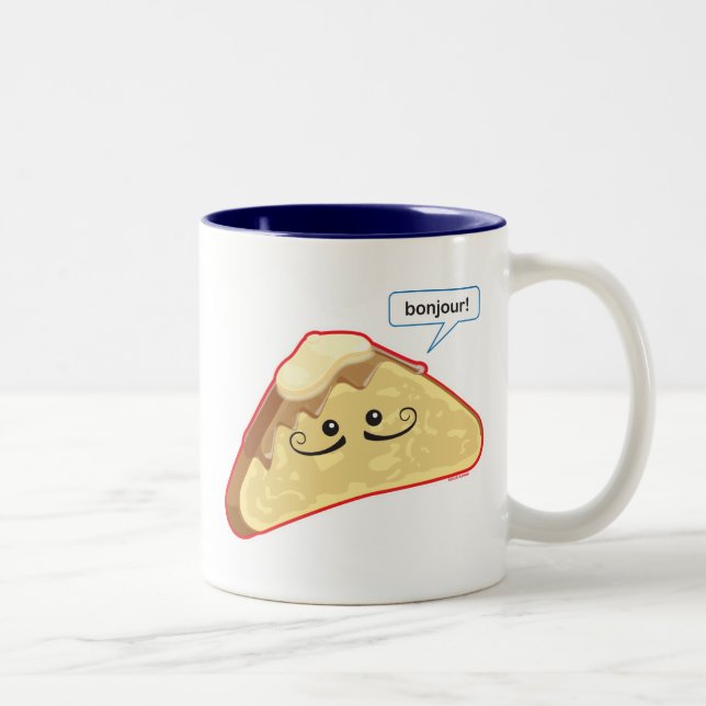 Tasse 2 Couleurs Bonjour ! (Droit)
