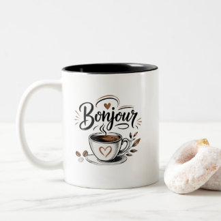 Tasse 2 Couleurs Bonjour Café – Le réveil tout en douceur
