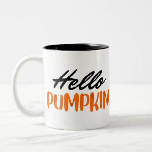 Tasse 2 Couleurs Bonjour Citrouille Automne