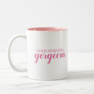 Tasse 2 Couleurs Bonjour magnifique