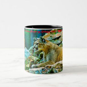 Tasse 2 Couleurs Bonjour Noël Grand-père Hunter Gatherer