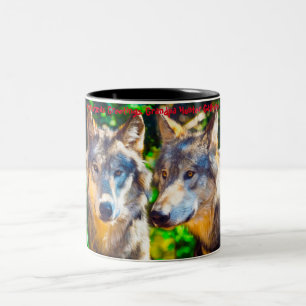 Tasse 2 Couleurs Bonjour Noël Grand-père Hunter Gatherer