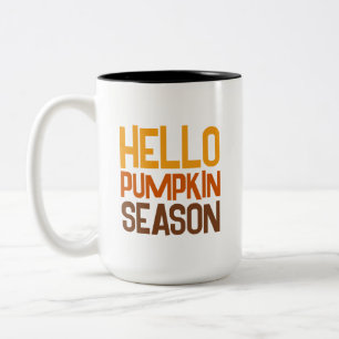 Tasse 2 Couleurs Bonjour Saison Citrouille