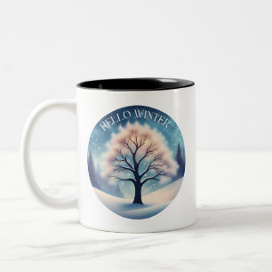 Tasse 2 Couleurs Bonjour Winter Tree