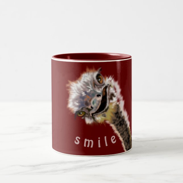 Tasse 2 Couleurs Bonne autruche (Centre)