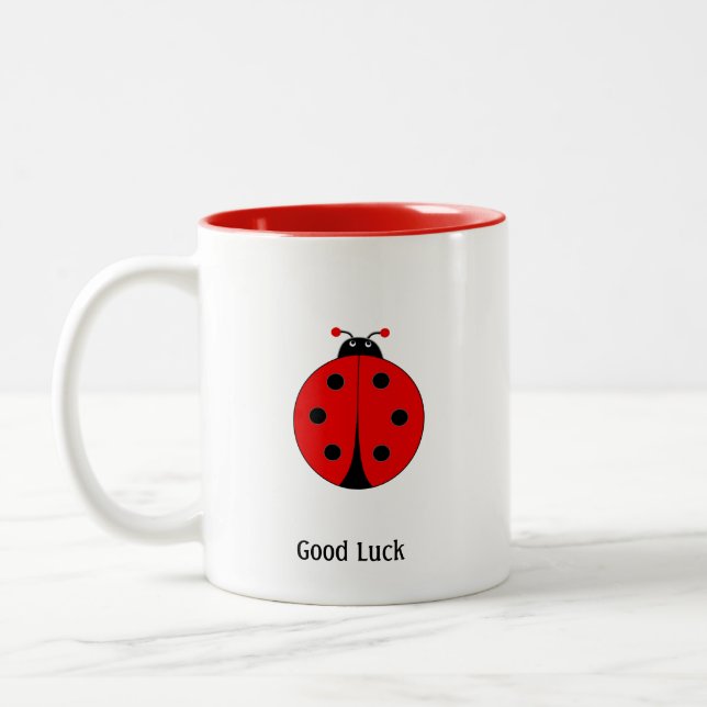 Tasse 2 Couleurs Bonne chance Ladybug (Gauche)