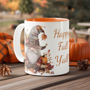 Tasse 2 Couleurs Bonne Chute, Y'all Gnome
