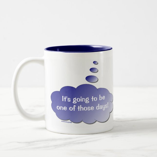 Tasse 2 Couleurs Bonne journée - Mauvaise journée (la bulle de pens (Gauche)