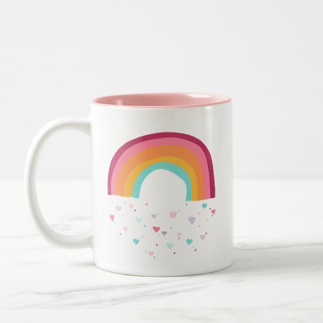 Tasse 2 Couleurs Bonne magie arc-en-ciel (Gauche)