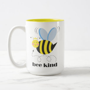 Tasse 2 Couleurs Bonne princesse d'abeille avec couronne et slogan 