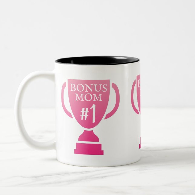 Tasse 2 Couleurs Bonus Mom #1 Trophy Mother's Day (Gauche)