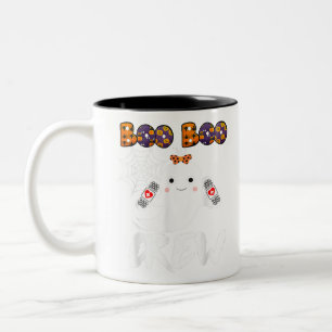 Tasse 2 Couleurs Boo Crew Nurse Funny Halloween Costume F