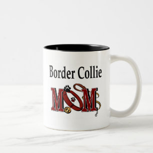 Tasse 2 Couleurs Bordure Collie Dog MOM