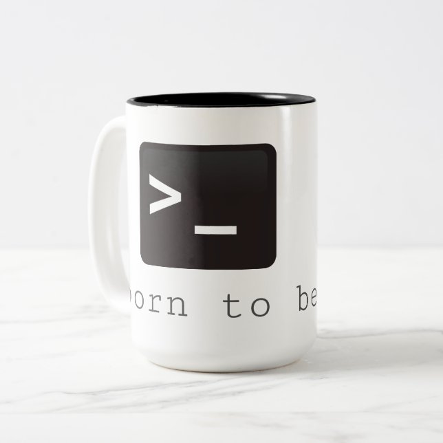 Tasse 2 Couleurs born tu le BE root (Devant gauche)