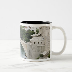 Tasse 2 Couleurs Bosnie-Herzégovine - Mostar. Le Vieux Pont