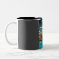 Boston at Night City Skyline Travel Poster