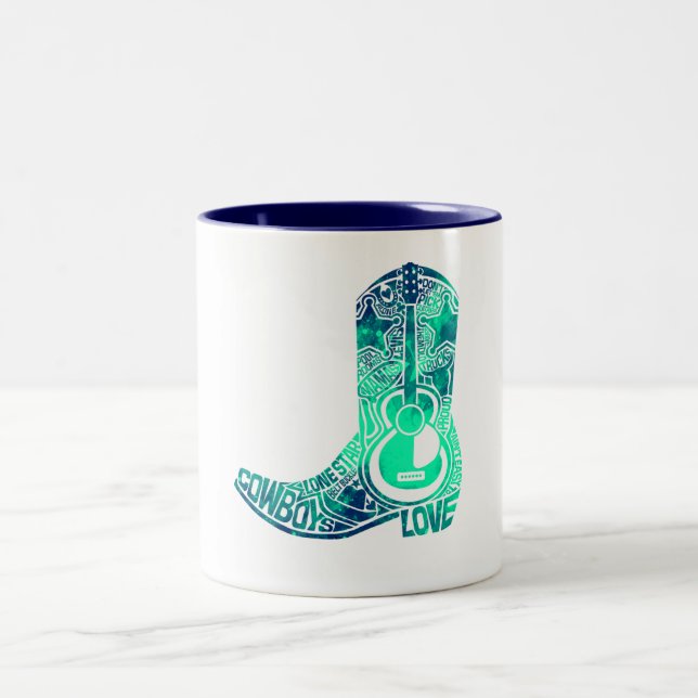 Tasse 2 Couleurs Botte de cowboy (Centre)