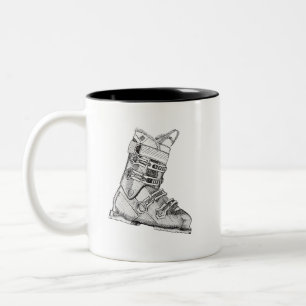 Tasse 2 Couleurs Botte de ski