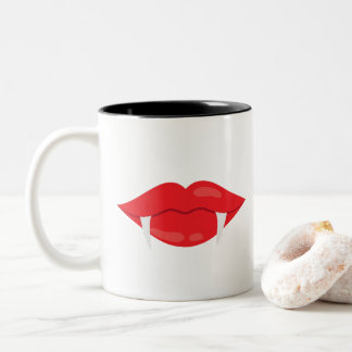 Tasse 2 Couleurs Bouche de vampire avec des crocs