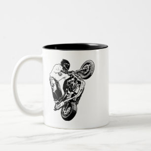 Tasse 2 Couleurs Bouchon de café de moto