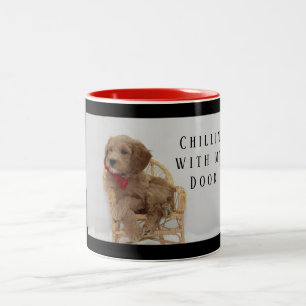 Tasse 2 Couleurs Bouchon de café Goldendoodle