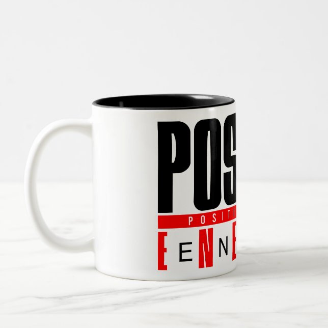 Tasse 2 Couleurs bouchon d'énergie positive (Gauche)