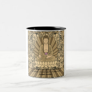 Tasse 2 Couleurs Bouddha fait sur commande vintage