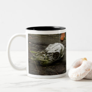 Tasse 2 Couleurs Boue crânienne de cerf blanc