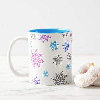 Tasse 2 Couleurs Boue de café Snowflakes