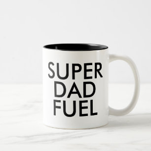 Tasse 2 Couleurs Boue de carburant Super Papa   Don du jour du père