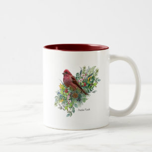 Tasse 2 Couleurs Boue d'oiseaux Finale pourpre