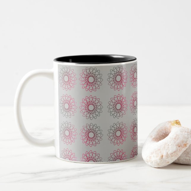Tasse 2 Couleurs Boue spirale #1 (Avec donut)