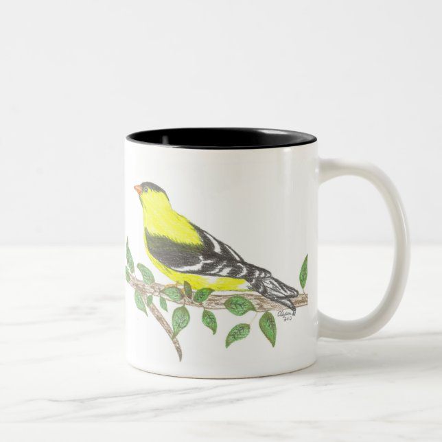 Tasse 2 Couleurs Boug à deux tons Goldfinch (Droit)