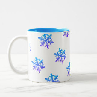 Tasse 2 Couleurs Boug cadeau de flocons de neige colorés