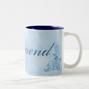 Tasse 2 Couleurs Boug de café révérend- Large : Sky Blue Elegance