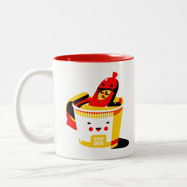 Tasse 2 Couleurs Boug de chiens de soupe (Gauche)
