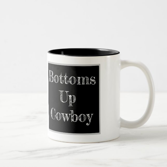Tasse 2 Couleurs Boug de cowboy en bas * AUCUN LOGO* (Droit)