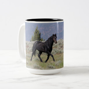 Tasse 2 Couleurs Boug d'étalon noir sauvage