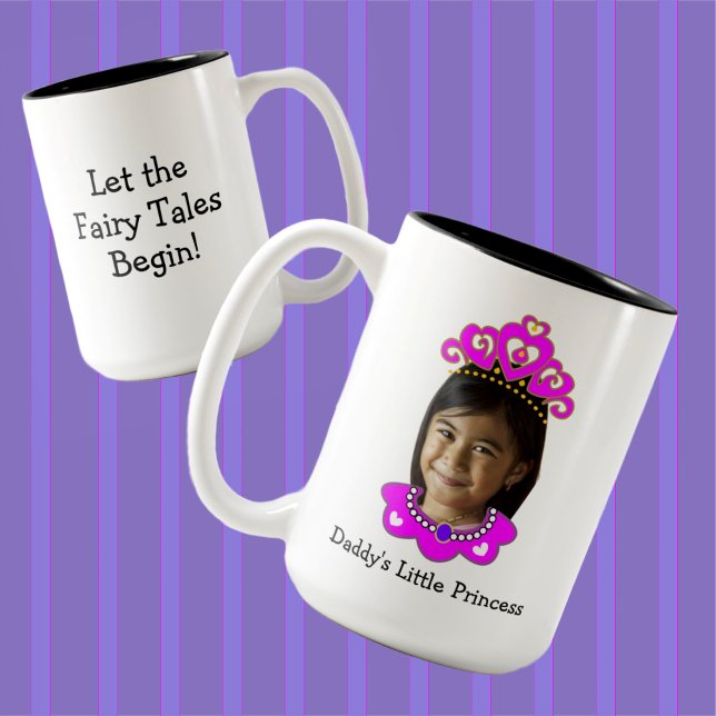 Tasse 2 Couleurs Boug photo personnalisable Little Princess (Créateur téléchargé)