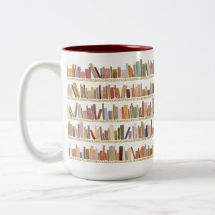 Tasse 2 Couleurs Bouge de café de la librairie