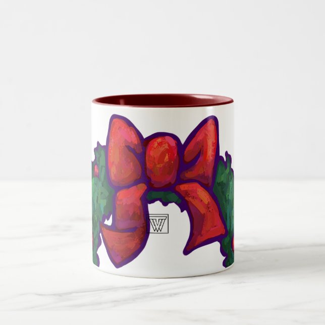 Tasse 2 Couleurs Boughs de Holly (Centre)
