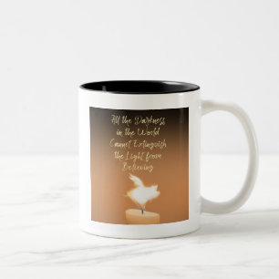 Tasse 2 Couleurs Bougie cochons volants citation inspirante Espoir