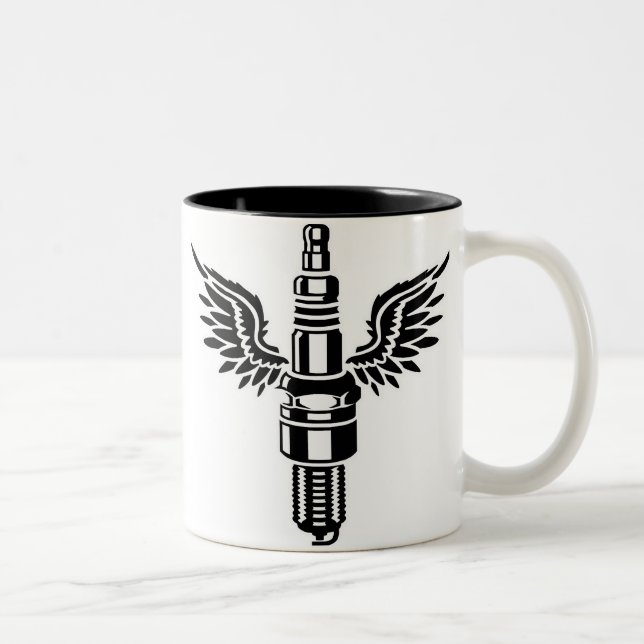 Tasse 2 Couleurs Bougie d'allumage (Droit)